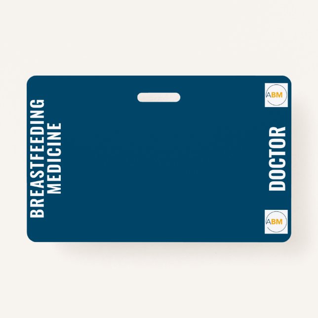 Breastfeeding and Lactation Medicine Badge Card (Front)