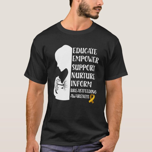 Breastfeeding Awareness Family Usa Breast Milk Lac T-Shirt (Front)