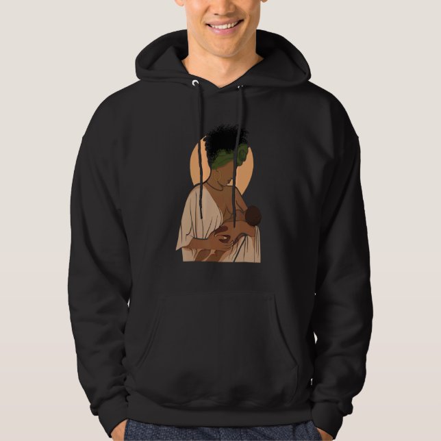 Breastfeeding Awareness Progress Breast Milk Lacta Hoodie (Front)