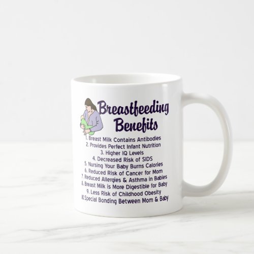 Breastfeeding Benefits Lactation Consultant Coffee Mug