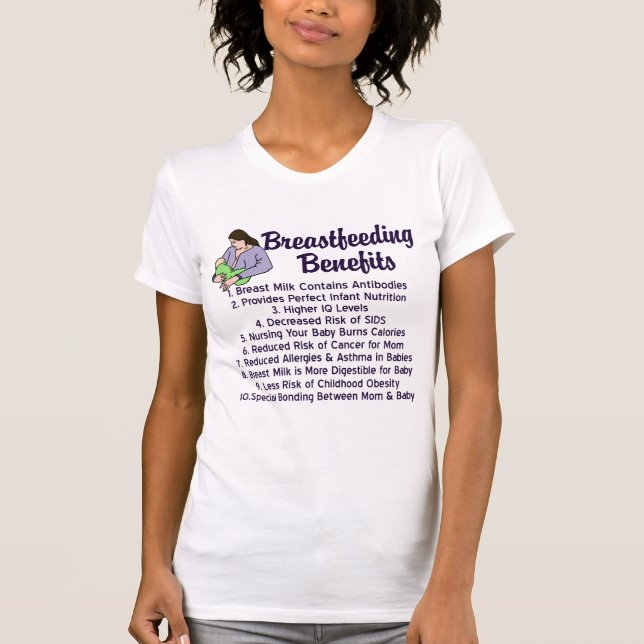 Breastfeeding Benefits T-Shirt (Front)