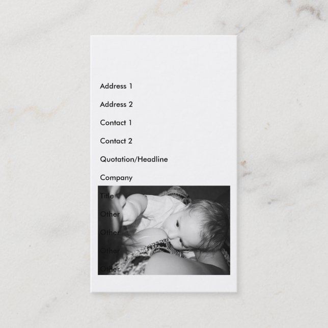 Breastfeeding Business Cards (Front)