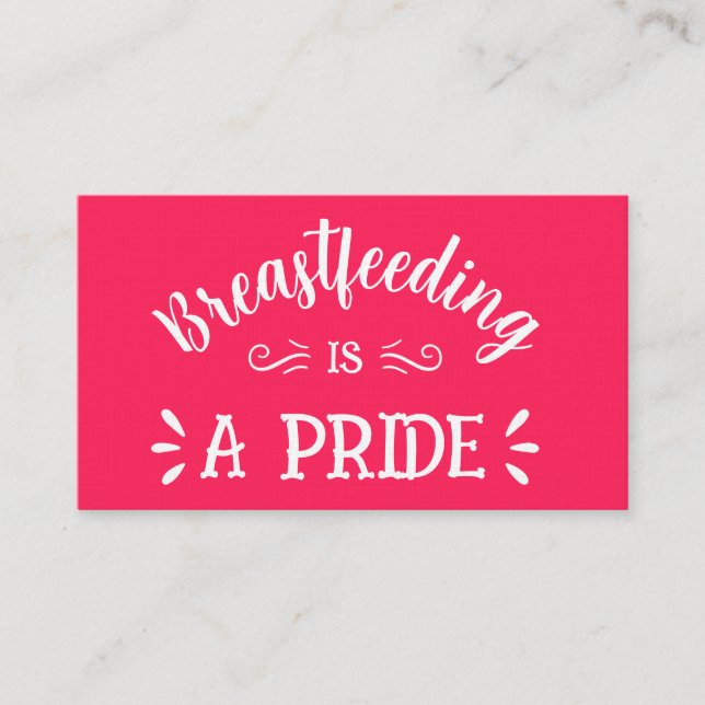 Breastfeeding Consultant Premium Business Card (Front)