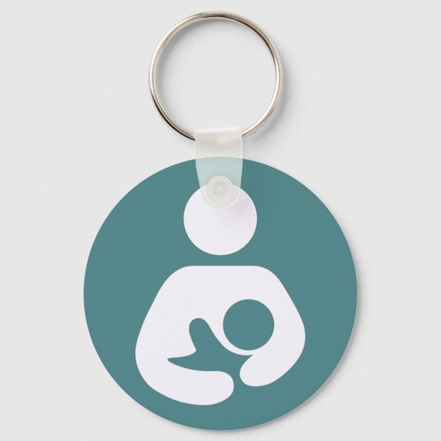 Breastfeeding Icon - Mauve Keychain (Front)