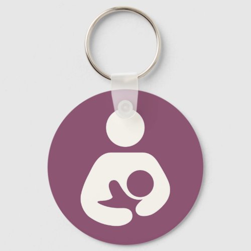 Breastfeeding Icon _ Mauve Keychain