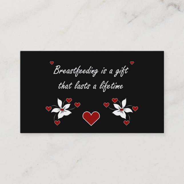Breastfeeding is a Gift-2 Business Card (Front)