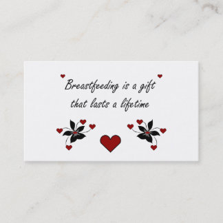 Breastfeeding is a Gift Business Card