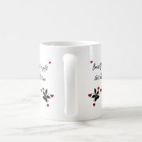 Black White Cat Yin and Yang Water Cup for Women and Daddy Milk