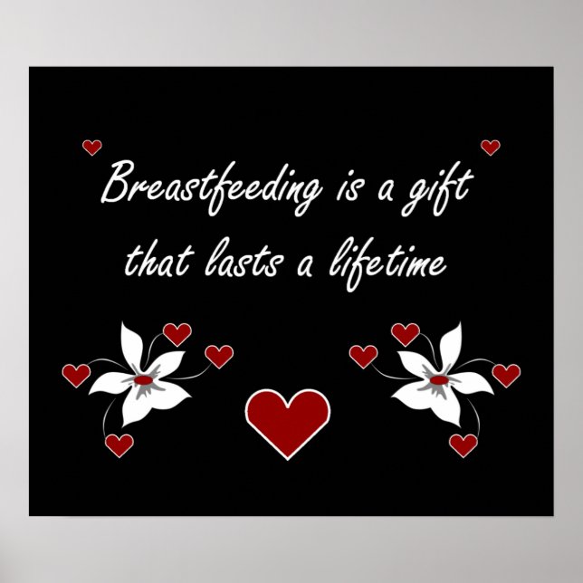 Breastfeeding is a Gift Poster (Front)
