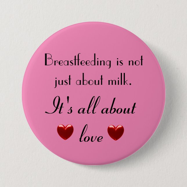 Breastfeeding is about love button (Front)