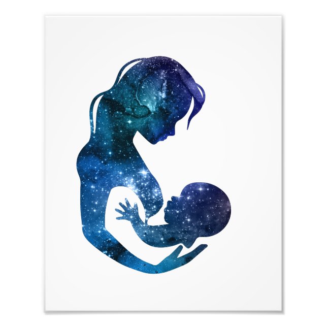 Breastfeeding Mother And Child Photo Print (Front)