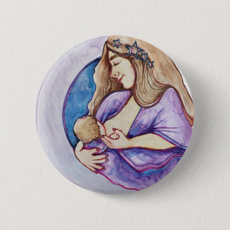 Breastfeeding Mother Goddess Button