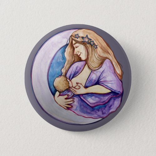 Breastfeeding Mother Newborn Breastfed Mothering   Button