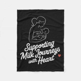 Breastfeeding Mother Support Quote Lactation Consu Fleece Blanket