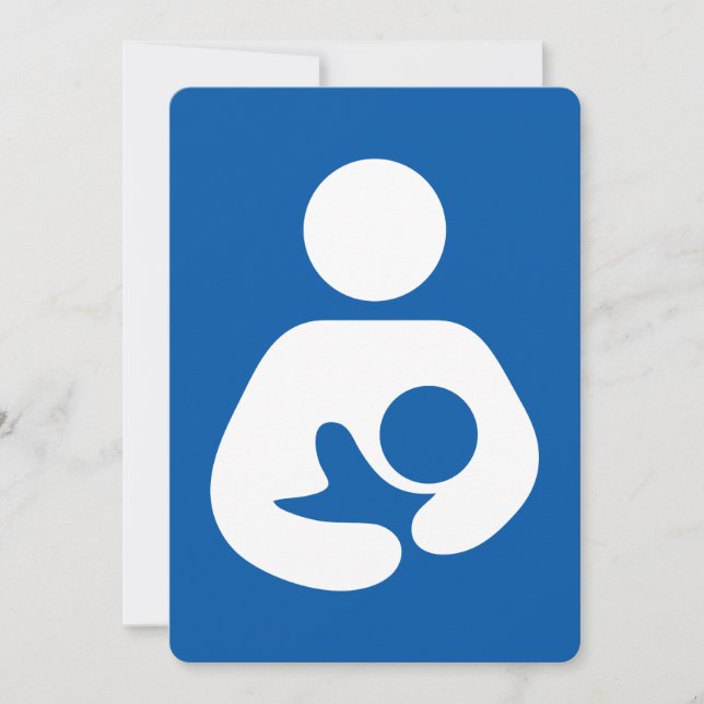 Breastfeeding / Nursing Icon Invitation (Front)