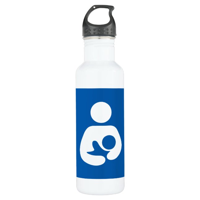 Breastfeeding / Nursing Icon Stainless Steel Water Bottle (Front)
