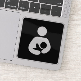 Breastfeeding / Nursing Symbol (Black) Sticker