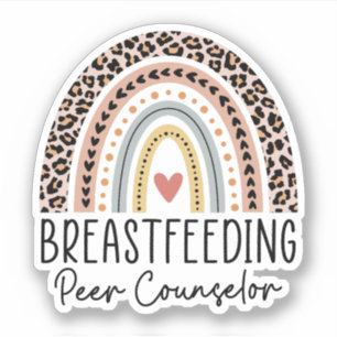 Breastfeeding Peer Counselor Rainbow Breastfeeding Sticker