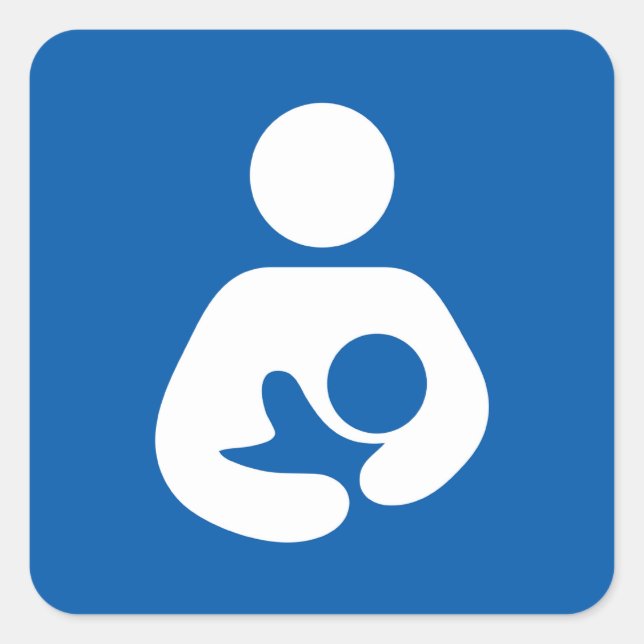 Breastfeeding Symbol Square Sticker (Front)