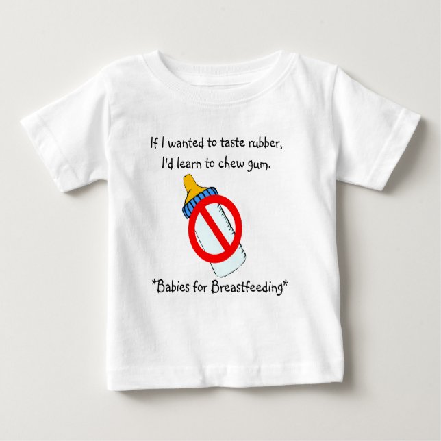 Breastfeeding (tasting rubber) baby T-Shirt (Front)