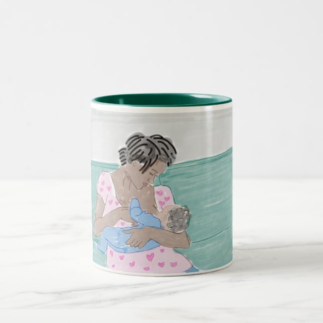 Breastfeeding Two-Tone Coffee Mug (Center)