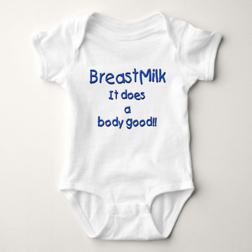 Breastmilk Boy Baby Bodysuit