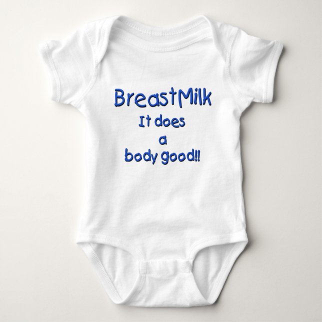 Breastmilk (Boy) Baby Bodysuit (Front)
