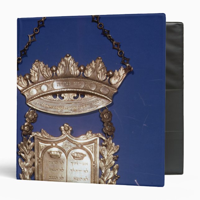 Breastplate or Shield for Torah Scroll 3 Ring Binder (Front/Inside)