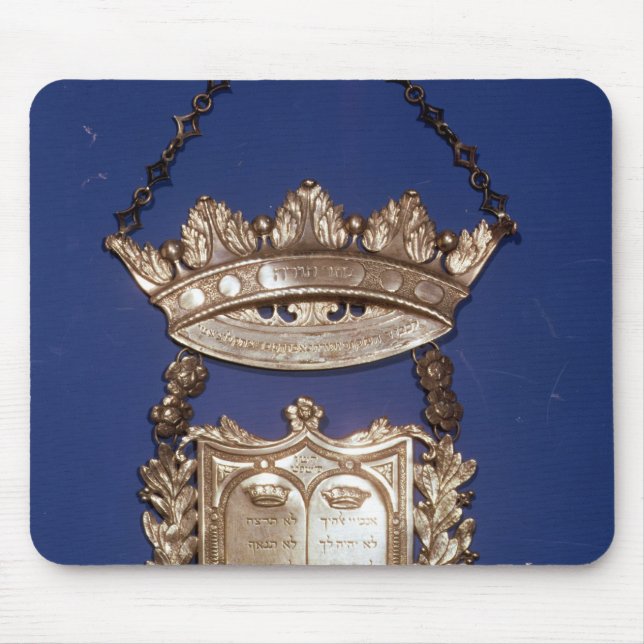Breastplate or Shield for Torah Scroll Mouse Pad (Front)