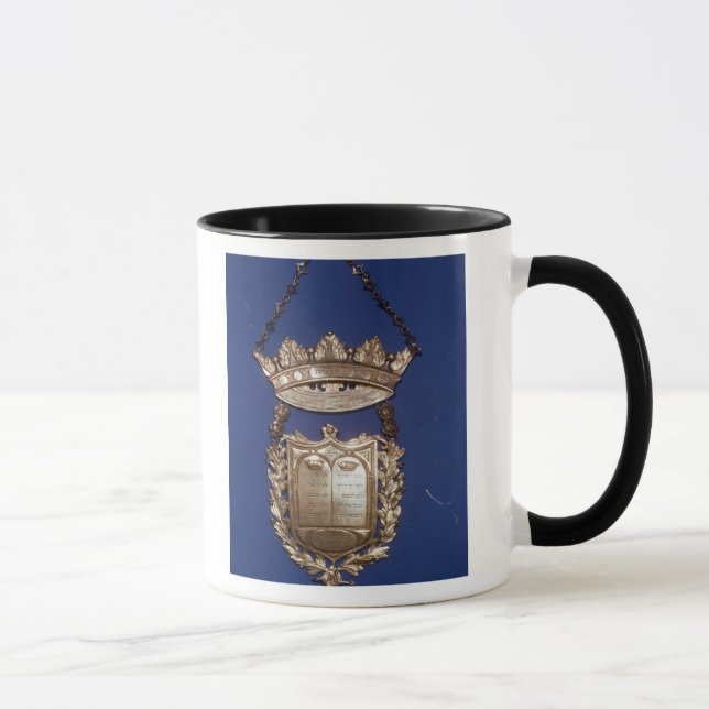 Breastplate or Shield for Torah Scroll Mug (Right)