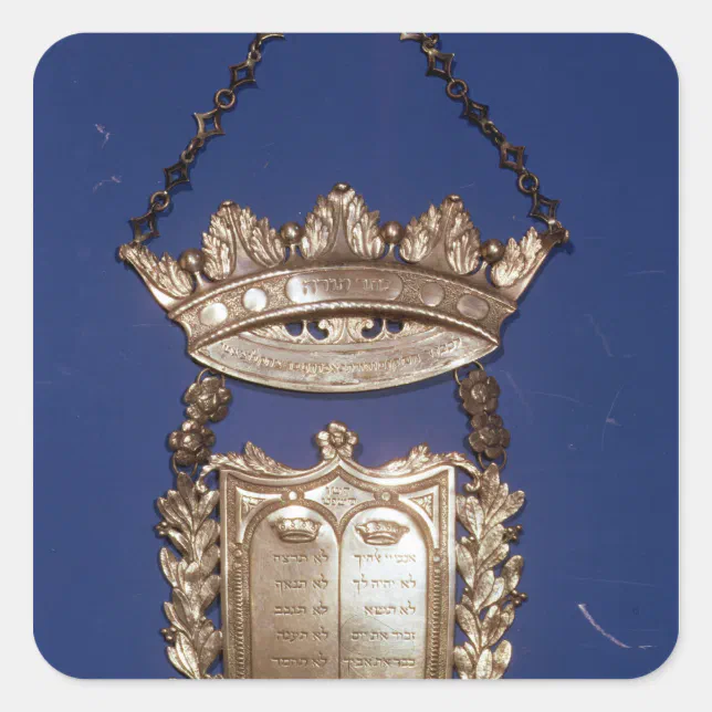 Breastplate Or Shield For Torah Scroll Square Sticker Zazzle breastplate-or-shield-for-torah-scroll-square-sticker-zazzle