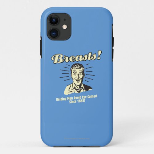Breasts Helping Avoid Eye Contact iPhone 11 Case