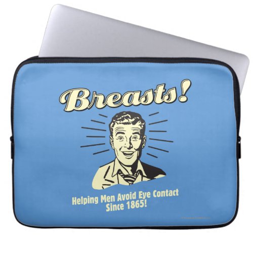 Breasts Helping Avoid Eye Contact Laptop Sleeve