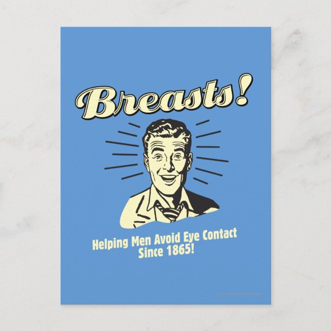 Breasts: Helping Avoid Eye Contact Postcard (Front)