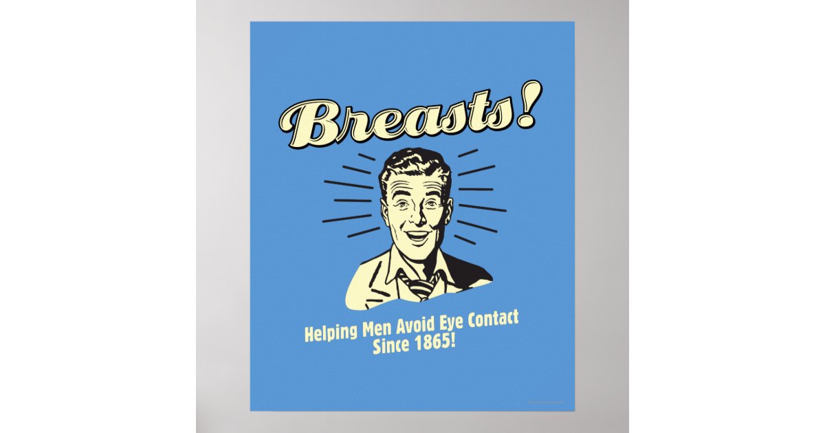 Breasts Helping Avoid Eye Contact Poster Zazzle 8866