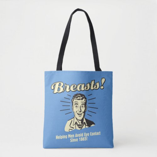 Breasts Helping Avoid Eye Contact Tote Bag