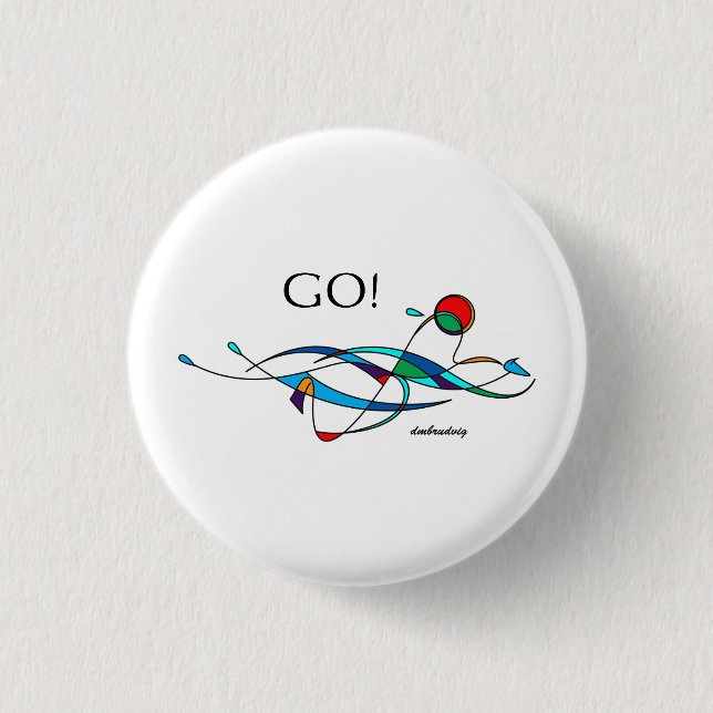Breaststroke Swimmer "GO!" Button (Front)