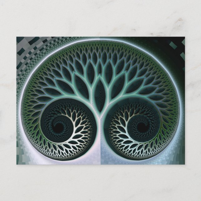 Breath Beautiful Nature Abstract Art Postcard (Front)
