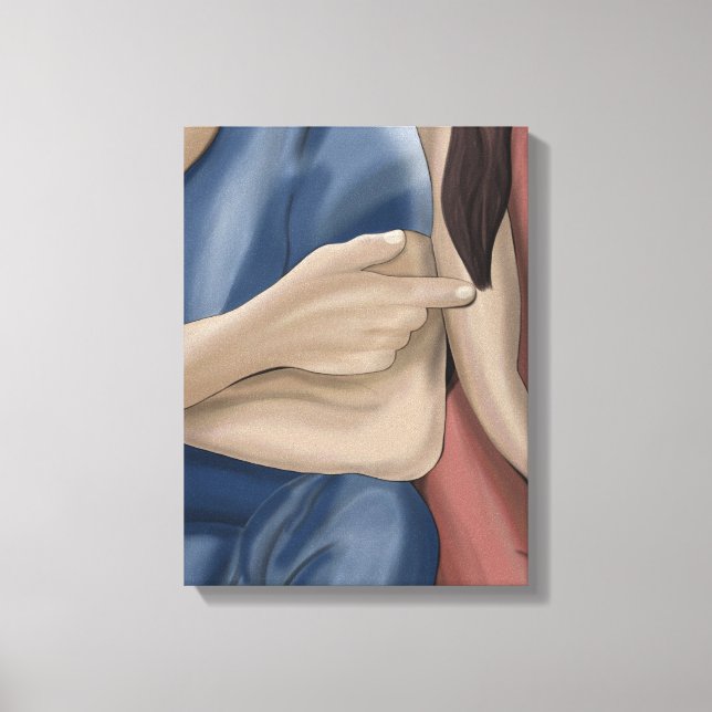 Breath Before Touch – A Pause in Time Canvas Print (Front)