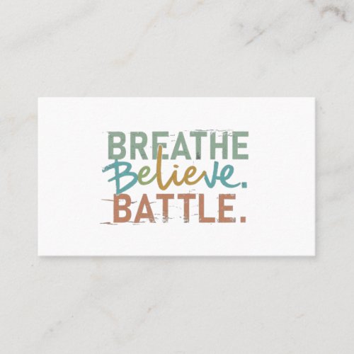 Breath Believe Battle  Business Card