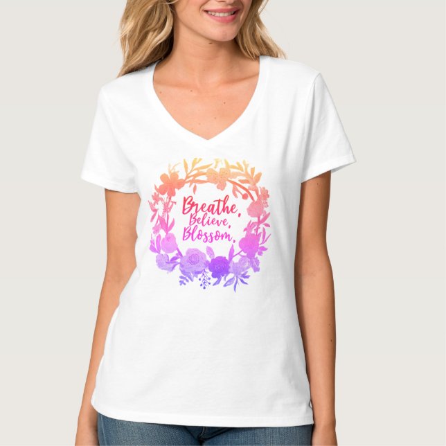 breath believe blossomT-Shirt T-Shirt (Front)