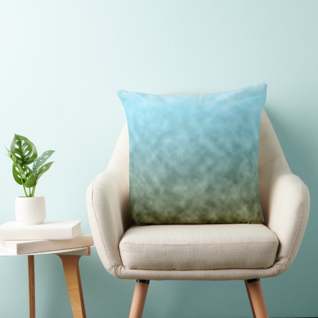 Breath Between Shorelines Throw Pillow (Chair)