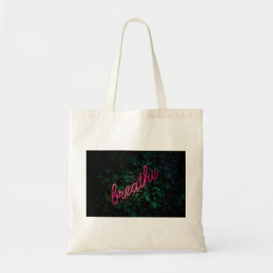 Breath Curved Word Art Street 3D Art Vintage Signa Tote Bag
