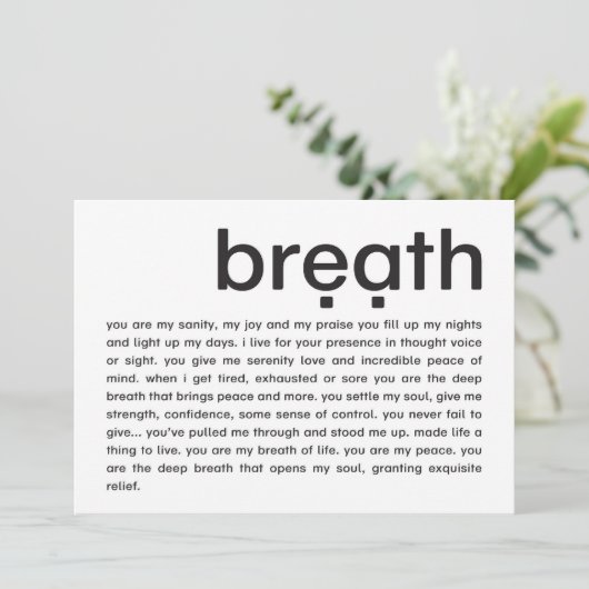 breath | mini-print (Standing Front)