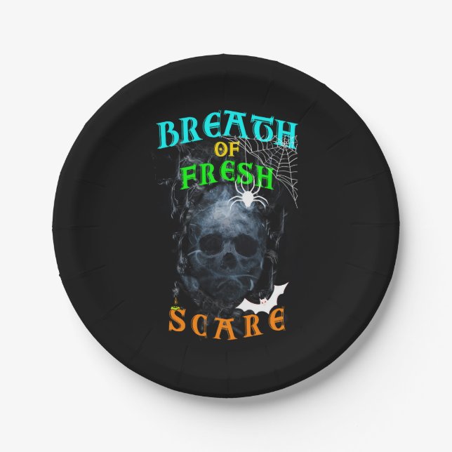Breath Of Fresh Scare Paper Plates (Front)