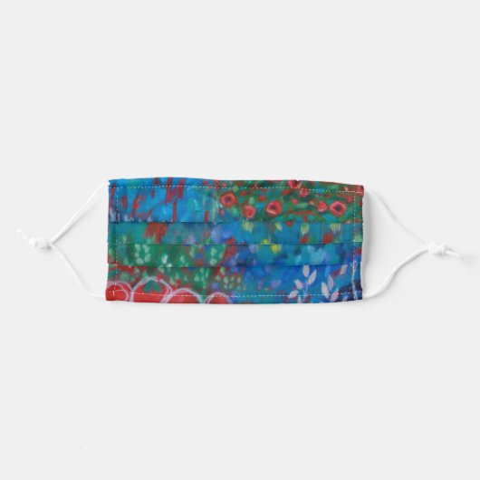 "Breath of Summer Days" Adult Cloth Face Mask (Front, Folded)