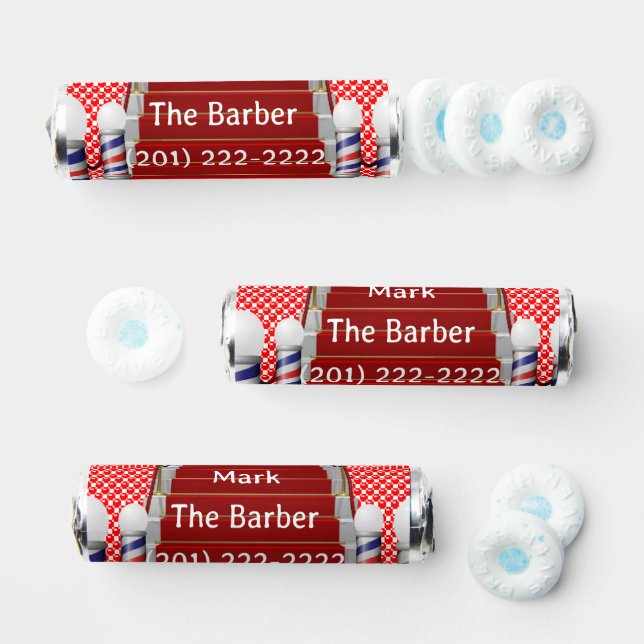 Breath Savers Mint Favor Barbershop  (Assorted)