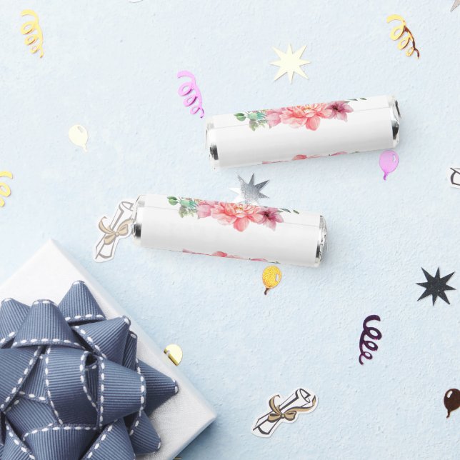 Breath Savers Mint Favor Floral Pink  (Party)