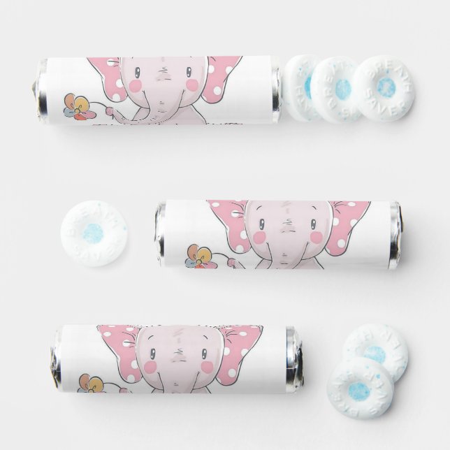 Breath Savers Mint Favor Pink Elephant  (Assorted)