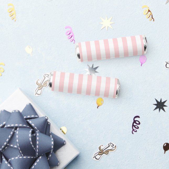 Breath Savers Mint Favor Pink & White Stripe (Party)